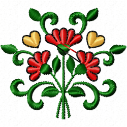 Flowers Embroidery Design 7 Flowers Embroidery Design 7